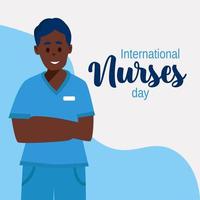 nationell sjuksköterskor vecka är observerats i förenad stater form 6:e till 12th av Maj av varje år, till mark de bidrag den där sjuksköterskor göra till samhälle. vektor illustration.