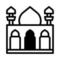 Moschee Symbol Duotone schwarz Stil Ramadan Illustration Vektor Element und Symbol perfekt.