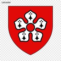 Emblem von Leicester vektor