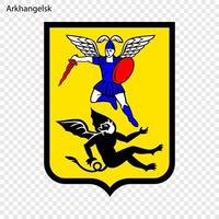 Emblem von Archangelsk vektor