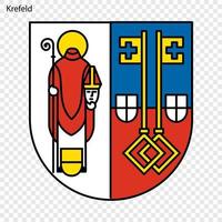 emblem av stad av Tyskland vektor