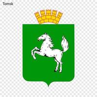 emblem av tomsk. vektor