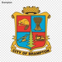 Emblem von Brampton vektor