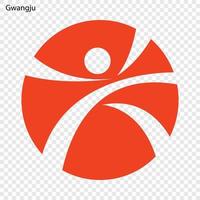 emblem av gwangju vektor