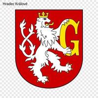emblem av stad av tjeck republik vektor