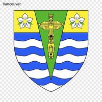 emblem av vancouver. vektor