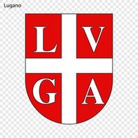 Emblem von lugano vektor