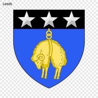 Emblem von Leeds vektor