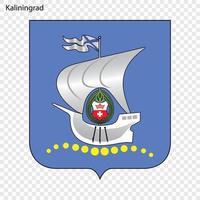 Emblem von Kaliningrad vektor