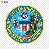 emblem av chicago vektor