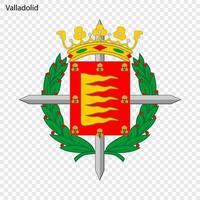 emblem av valladolid. stad av Spanien vektor