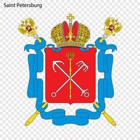 Emblem von Heilige petersburg. Vektor Illustration