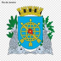 emblem av rio de janeiro. vektor