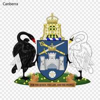 Emblem von Canberra vektor