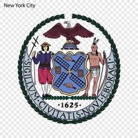 emblem av ny york vektor