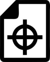 mål fokus ikon symbol design bild, illustration av de Framgång mål ikon begrepp. eps 10 vektor