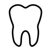 Zahn Zähne Symbol, Gliederung Logo Zahnarzt, Dental Delle Linie Bürste vektor