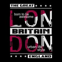 Vektor London, Vereinigtes Königreich Text Logo Typografie Design