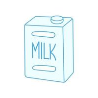 Milch Karton Box Gekritzel vektor