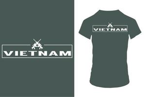 Gewehr und amerikanisch Vietnam T-Shirt Design vektor