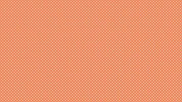 vit Färg polka prickar över korall orange bakgrund vektor
