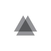 Dreieck geometrisch einfach Logo Vektor