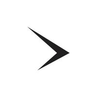 enkel pil geometrisk logotyp vektor