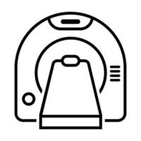 tomografi vektor ikon. medicinsk scanner illustration symbol. radiologi tecken. tomograf logotyp.