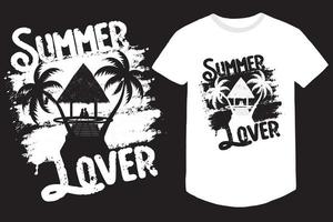 sommar älskare t-shirt design vektor