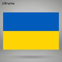 Ukraine einfach Flagge isoliert . Vektor Illustration