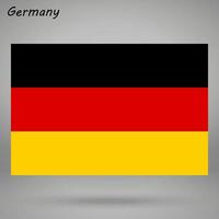 Deutschland einfach Flagge isoliert . Vektor Illustration
