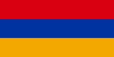 Armenien einfach Flagge richtig Größe, Anteil, Farben. vektor