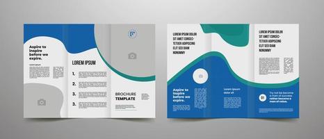 kreativ företags- företag trifold broschyr mall med modern layout design a4 vektor illustratör.