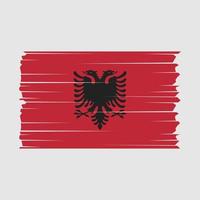 Albanien Flaggenvektor vektor