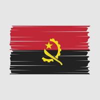 Angola Flaggenvektor vektor