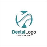 dental logotyp, logotyp för dental hälsa, och logotyp för dental vård. vektor