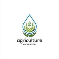 vektor logotyp design illustration av lantbruk företag, traktor odla, jord odla, beskära fält, bete, mjölk, ladugård, emblem, design begrepp