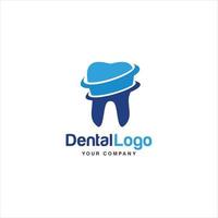 dental logotyp logotyp för dental hälsa och logotyp för dental vård. vektor