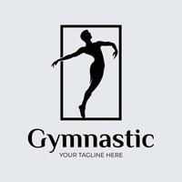 Fitness Gymnastik- Logo Design Inspiration vektor