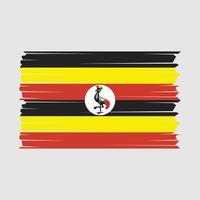 uganda flagga vektor