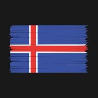 Island Flagge Vektor