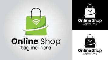 online Einkaufen Geschäft Vektor Logo Design