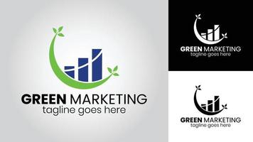 Grün Marketing Geschäft Vektor Logo Design