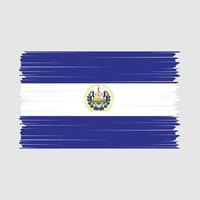 el salvador flagga borsta vektor