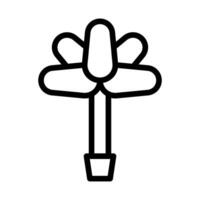 Blume Symbol Gliederung Stil Ostern Illustration Vektor Element und Symbol perfekt.