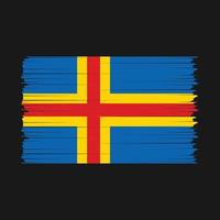 ett land öar flagga borsta vektor