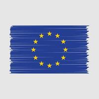 europeisk flagga borsta vektor