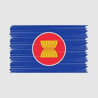 asean flag pinselvektor vektor