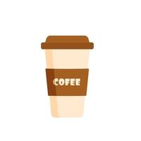 utsökt Coffee papper kopp ikon. dryck vektor illustration design
