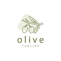 Olive Logo, Olive Öl Pflanze Vektor, natürlich Kräuter- Gesundheit Medizin Design, Illustration Vorlage Symbol vektor